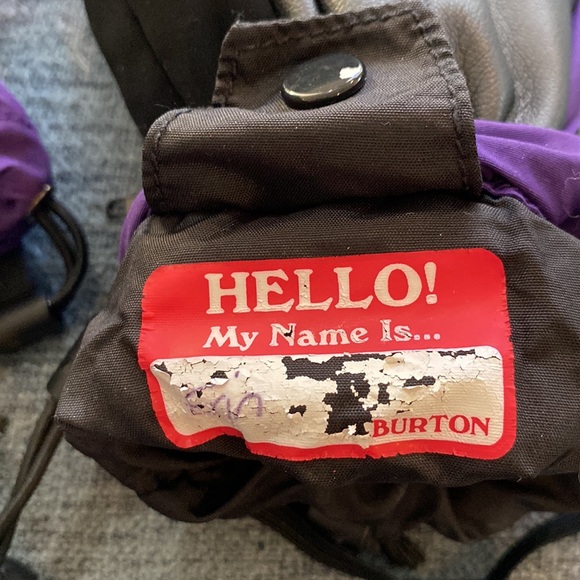 Burton kids Vent Glove Parachute Purple, M - Picture 6 of 8